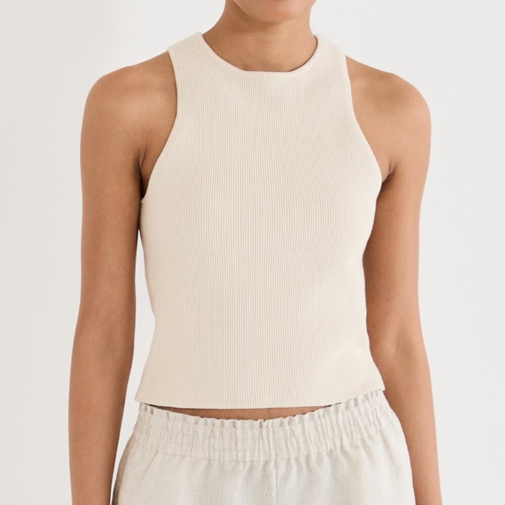 Reformation Hudson Ribbed Sweater Tank